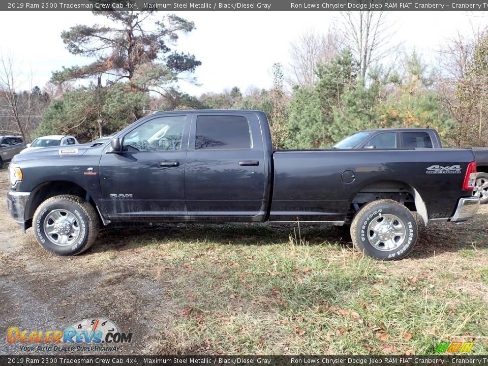 2019 Ram 2500 Tradesman Crew Cab 4x4 Maximum Steel Metallic / Black/Diesel Gray Photo #2