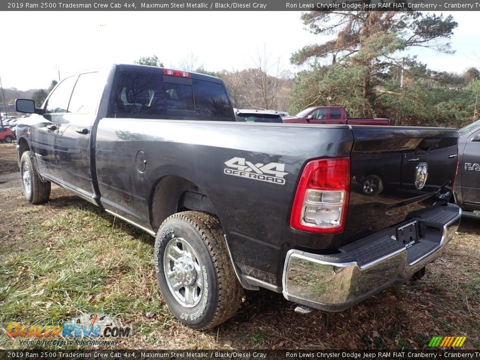 2019 Ram 2500 Tradesman Crew Cab 4x4 Maximum Steel Metallic / Black/Diesel Gray Photo #3
