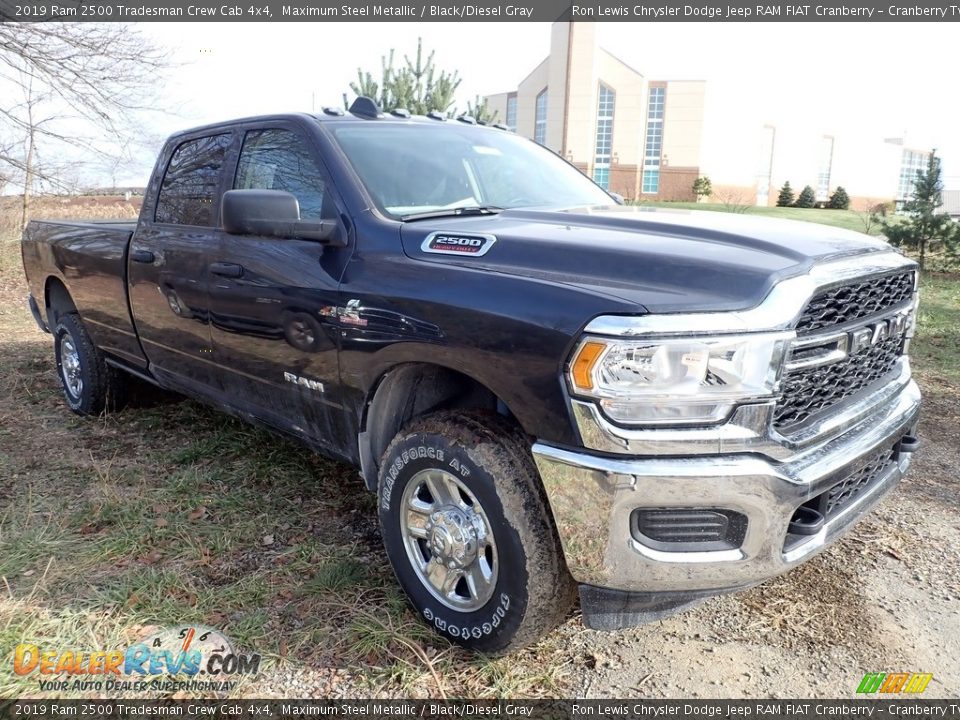 2019 Ram 2500 Tradesman Crew Cab 4x4 Maximum Steel Metallic / Black/Diesel Gray Photo #7