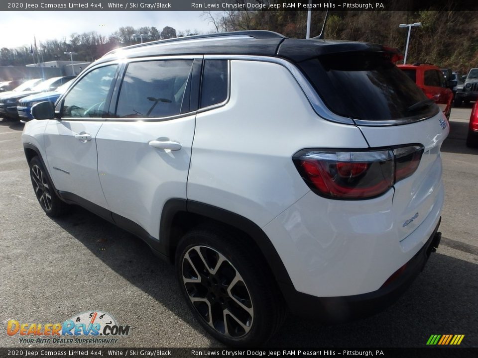 2020 Jeep Compass Limted 4x4 White / Ski Gray/Black Photo #3