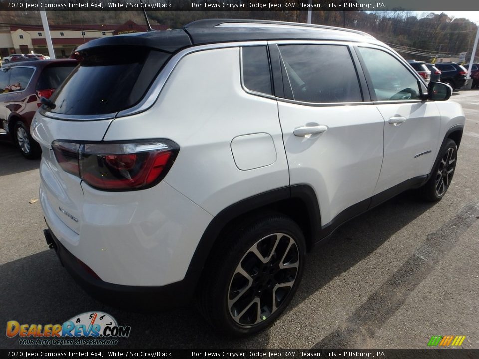 2020 Jeep Compass Limted 4x4 White / Ski Gray/Black Photo #6