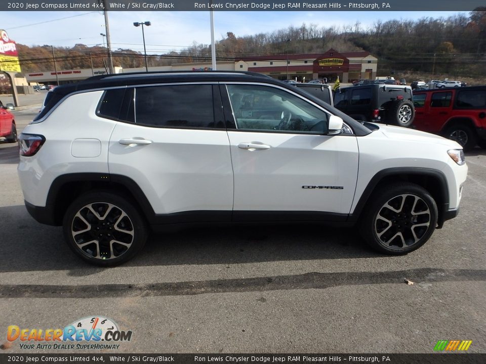 2020 Jeep Compass Limted 4x4 White / Ski Gray/Black Photo #7
