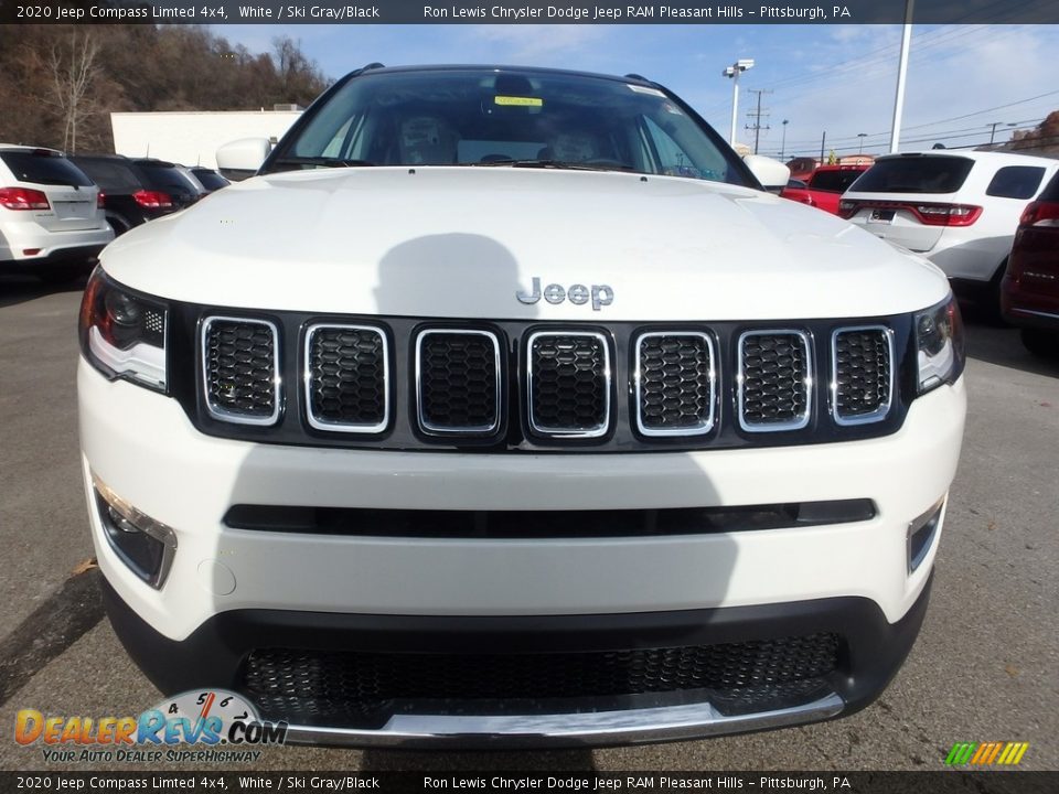 2020 Jeep Compass Limted 4x4 White / Ski Gray/Black Photo #9