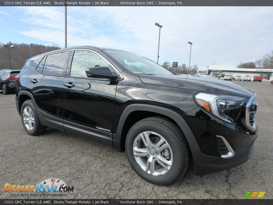 2020 GMC Terrain SLE AWD Ebony Twilight Metallic / Jet Black Photo #3