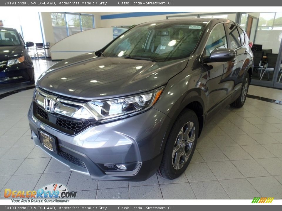 2019 Honda CR-V EX-L AWD Modern Steel Metallic / Gray Photo #1