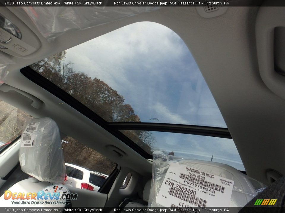 2020 Jeep Compass Limted 4x4 White / Ski Gray/Black Photo #20