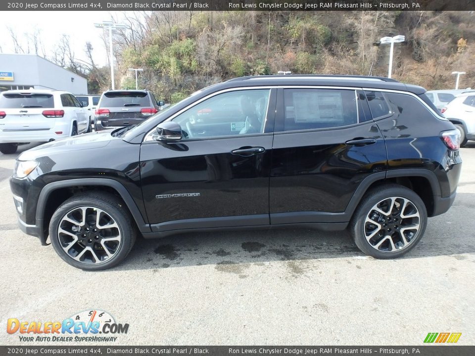 Diamond Black Crystal Pearl 2020 Jeep Compass Limted 4x4 Photo #2