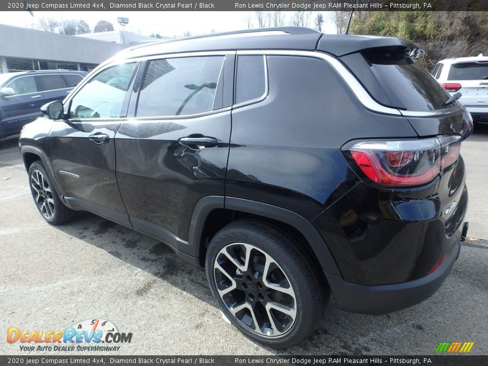 2020 Jeep Compass Limted 4x4 Diamond Black Crystal Pearl / Black Photo #3