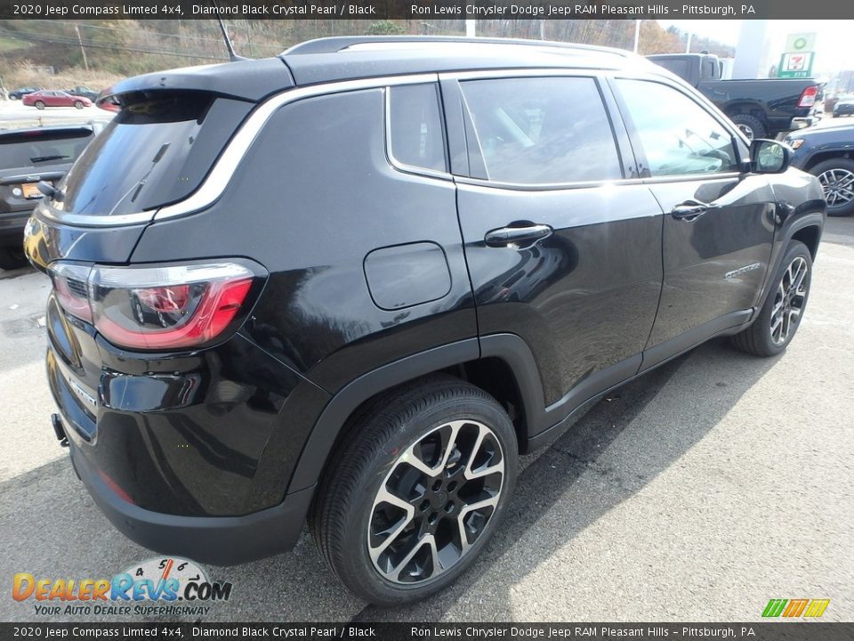 2020 Jeep Compass Limted 4x4 Diamond Black Crystal Pearl / Black Photo #6