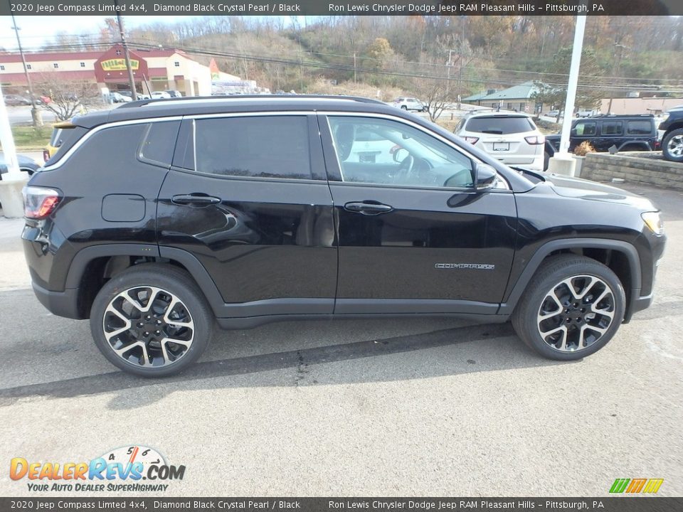 2020 Jeep Compass Limted 4x4 Diamond Black Crystal Pearl / Black Photo #7