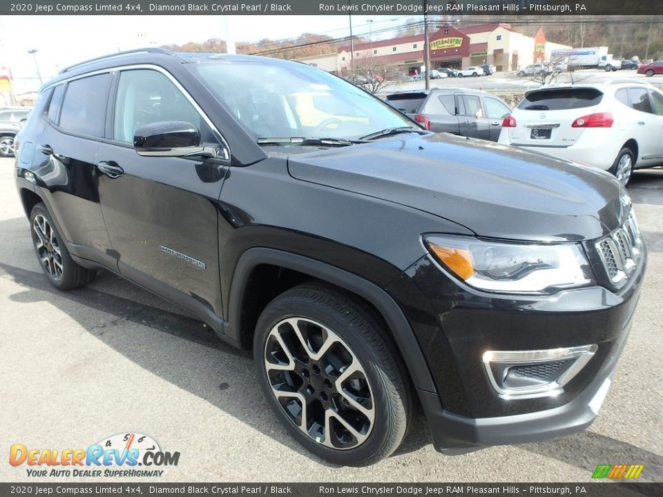 Diamond Black Crystal Pearl 2020 Jeep Compass Limted 4x4 Photo #8