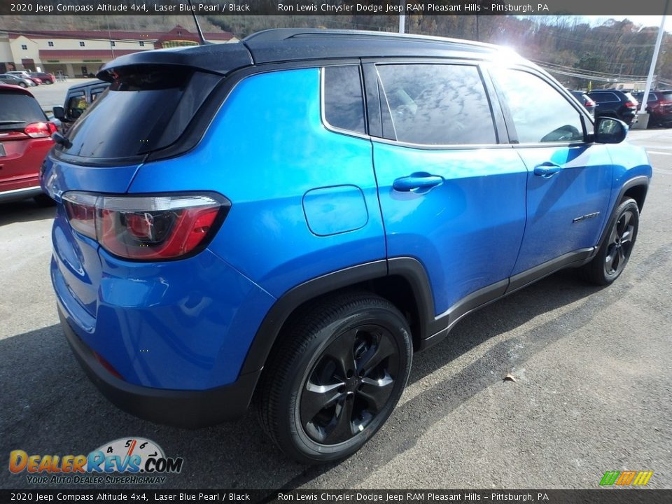 2020 Jeep Compass Altitude 4x4 Laser Blue Pearl / Black Photo #6