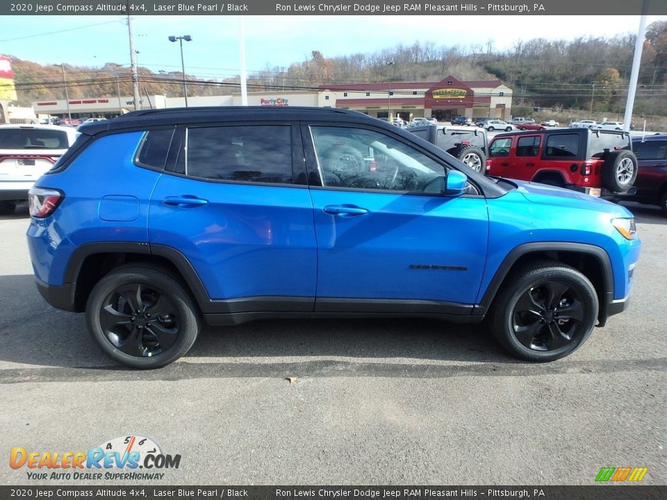 2020 Jeep Compass Altitude 4x4 Laser Blue Pearl / Black Photo #7