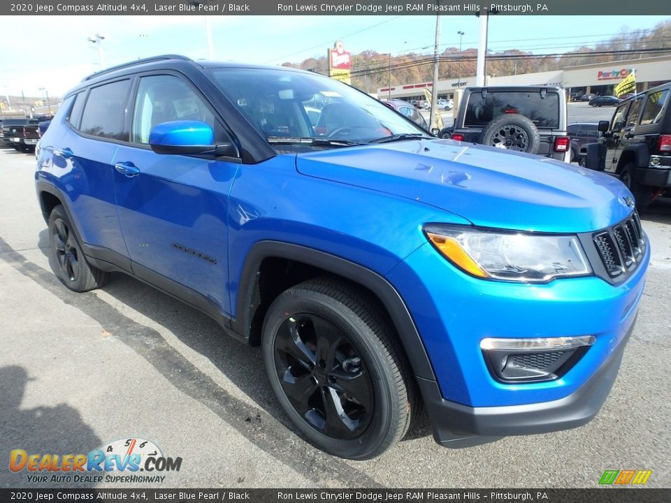 2020 Jeep Compass Altitude 4x4 Laser Blue Pearl / Black Photo #8