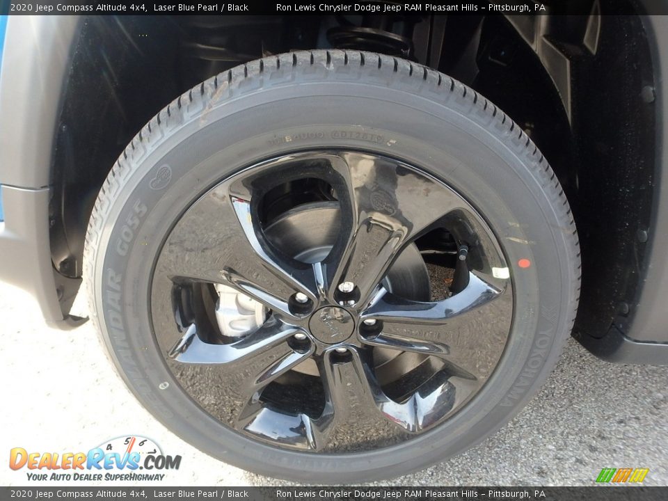 2020 Jeep Compass Altitude 4x4 Laser Blue Pearl / Black Photo #10