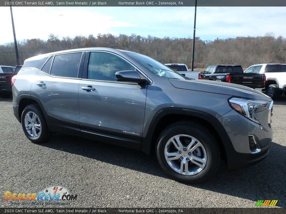 2020 GMC Terrain SLE AWD Satin Steel Metallic / Jet Black Photo #3