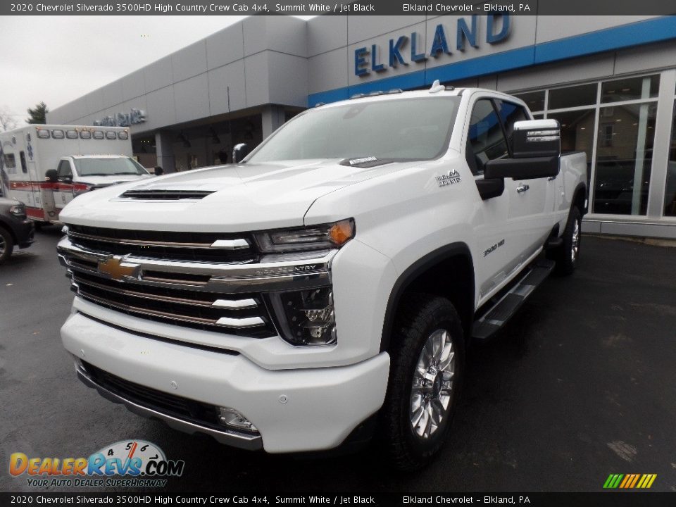 2020 Chevrolet Silverado 3500HD High Country Crew Cab 4x4 Summit White / Jet Black Photo #3