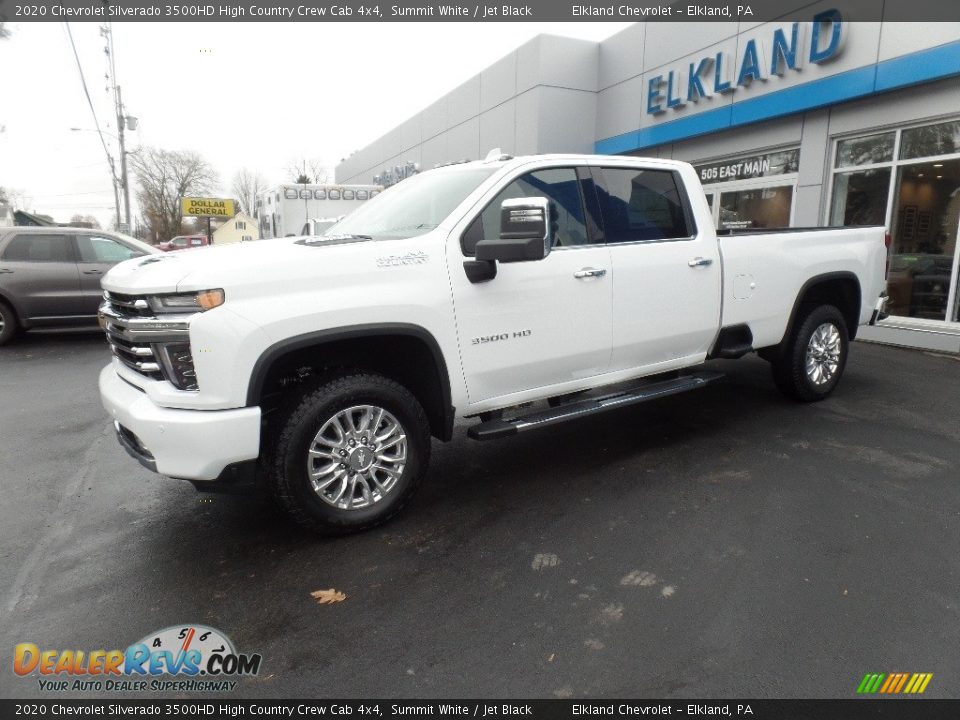 2020 Chevrolet Silverado 3500HD High Country Crew Cab 4x4 Summit White / Jet Black Photo #4