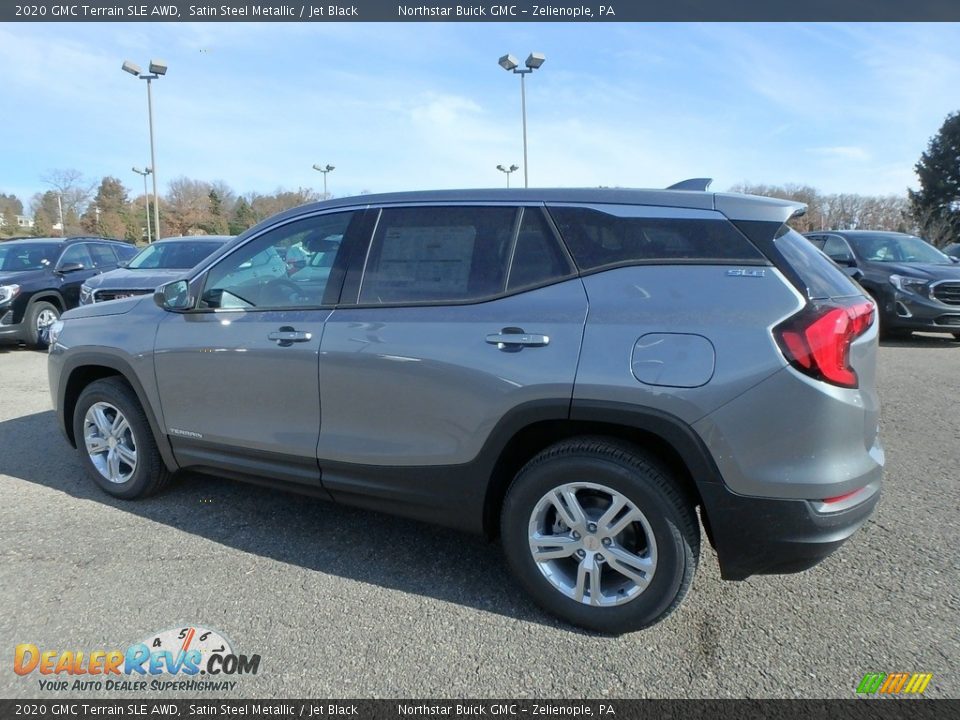 2020 GMC Terrain SLE AWD Satin Steel Metallic / Jet Black Photo #8