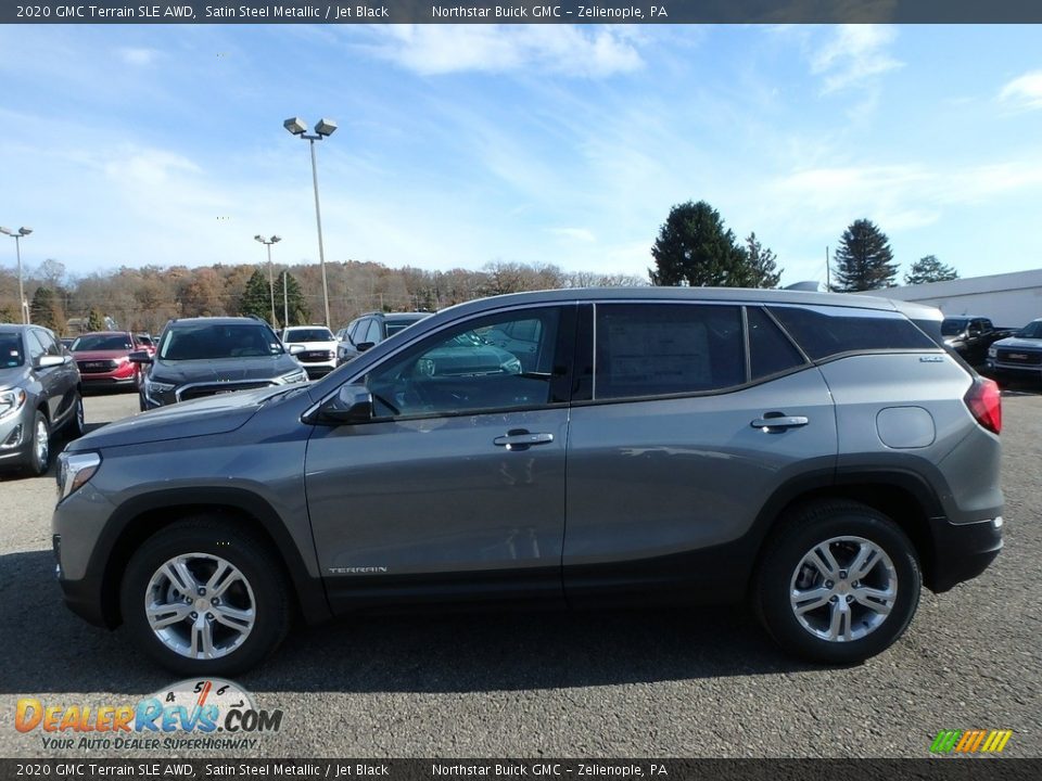 2020 GMC Terrain SLE AWD Satin Steel Metallic / Jet Black Photo #9