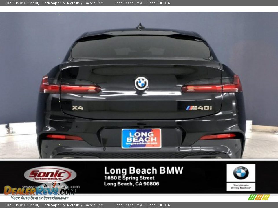 2020 BMW X4 M40i Black Sapphire Metallic / Tacora Red Photo #3