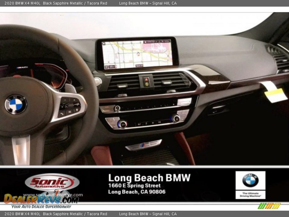 2020 BMW X4 M40i Black Sapphire Metallic / Tacora Red Photo #5