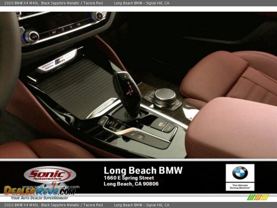 2020 BMW X4 M40i Black Sapphire Metallic / Tacora Red Photo #6