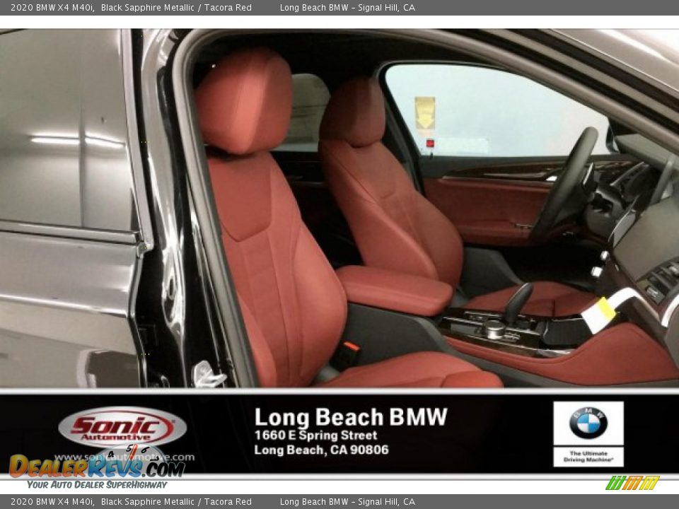 2020 BMW X4 M40i Black Sapphire Metallic / Tacora Red Photo #7