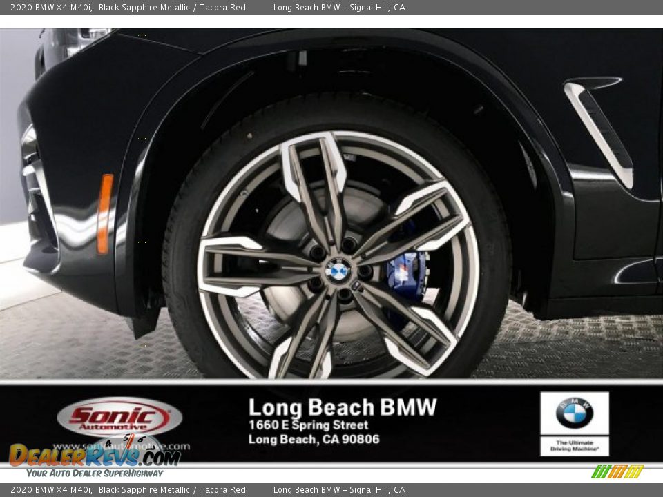 2020 BMW X4 M40i Black Sapphire Metallic / Tacora Red Photo #9