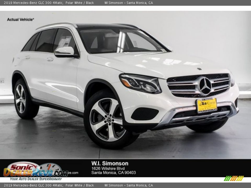 2019 Mercedes-Benz GLC 300 4Matic Polar White / Black Photo #1