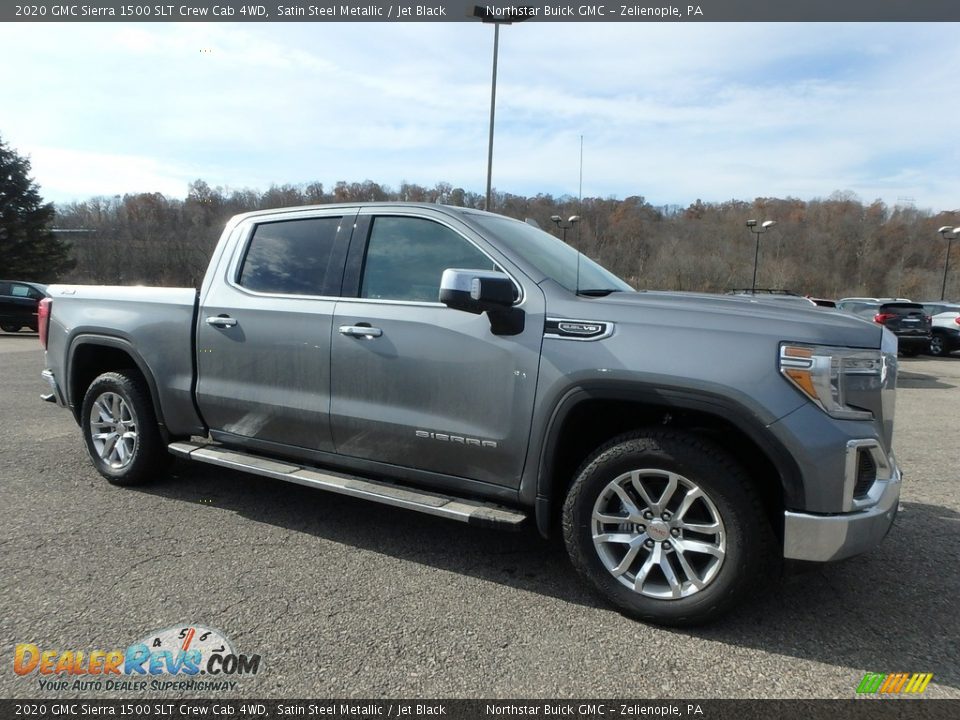 2020 GMC Sierra 1500 SLT Crew Cab 4WD Satin Steel Metallic / Jet Black Photo #3
