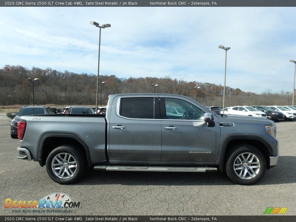 2020 GMC Sierra 1500 SLT Crew Cab 4WD Satin Steel Metallic / Jet Black Photo #4