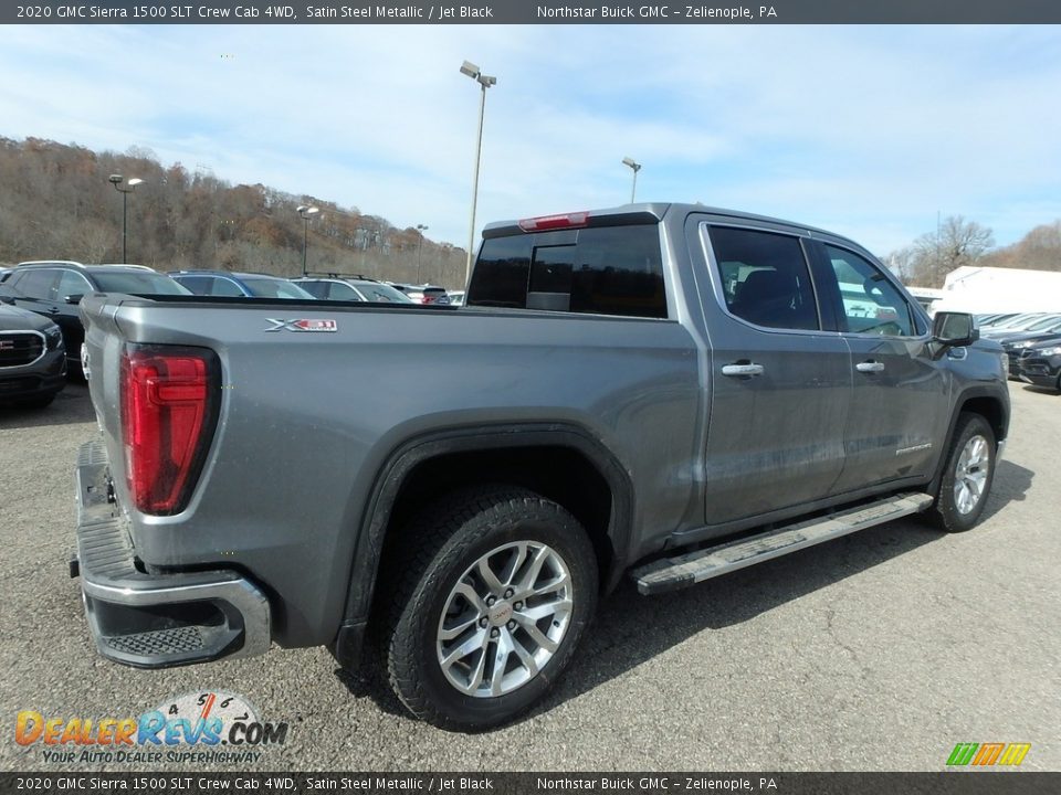 2020 GMC Sierra 1500 SLT Crew Cab 4WD Satin Steel Metallic / Jet Black Photo #5