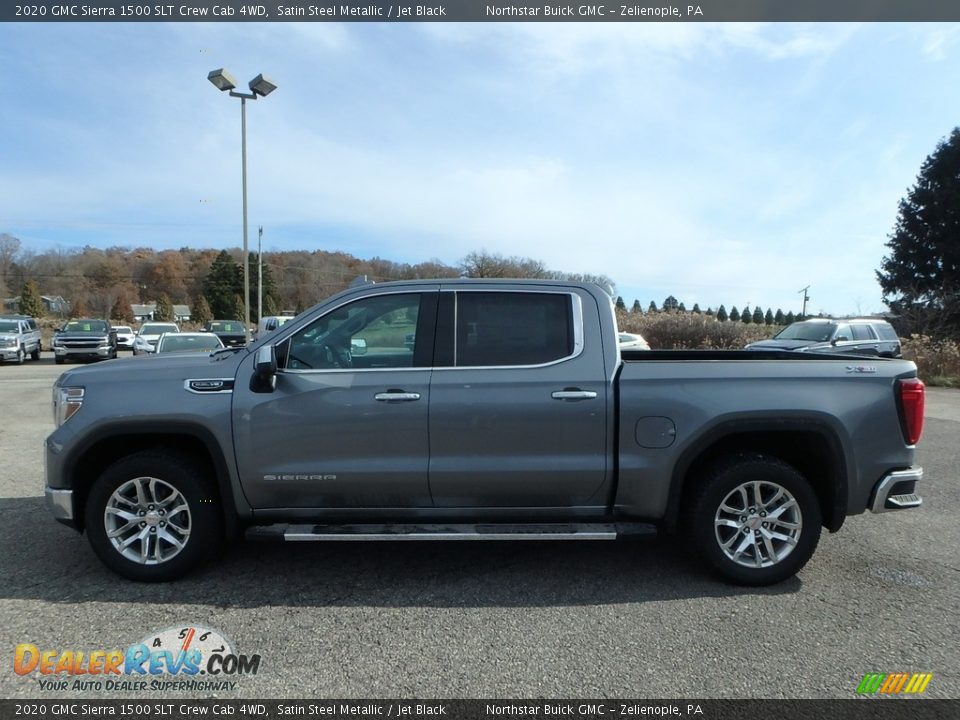 2020 GMC Sierra 1500 SLT Crew Cab 4WD Satin Steel Metallic / Jet Black Photo #8