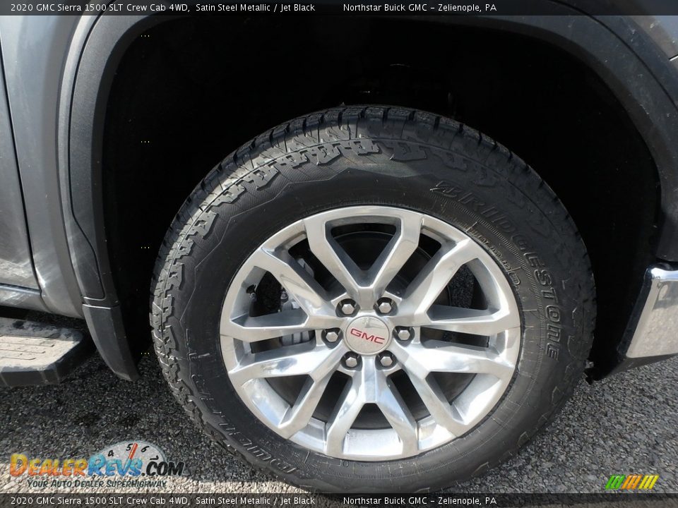 2020 GMC Sierra 1500 SLT Crew Cab 4WD Satin Steel Metallic / Jet Black Photo #9