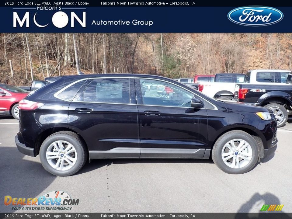 2019 Ford Edge SEL AWD Agate Black / Ebony Photo #1