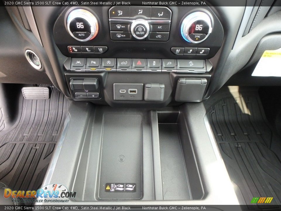 2020 GMC Sierra 1500 SLT Crew Cab 4WD Satin Steel Metallic / Jet Black Photo #17