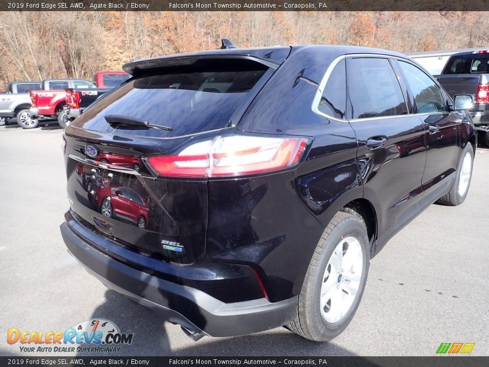 2019 Ford Edge SEL AWD Agate Black / Ebony Photo #2