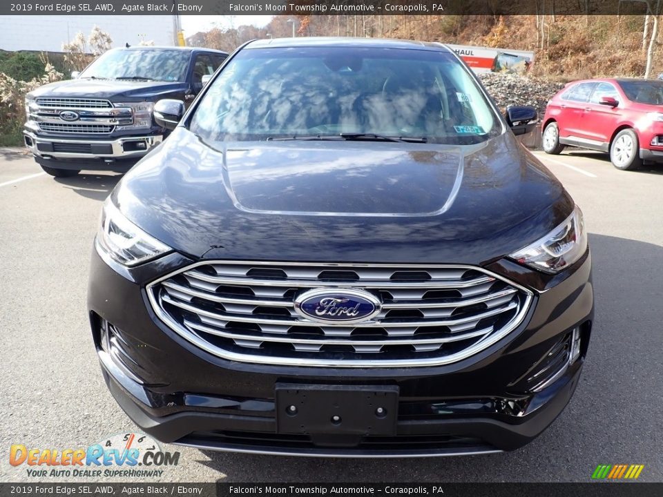 2019 Ford Edge SEL AWD Agate Black / Ebony Photo #4