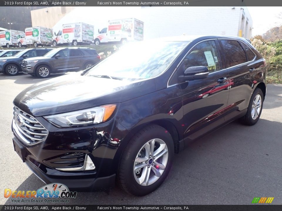 2019 Ford Edge SEL AWD Agate Black / Ebony Photo #5