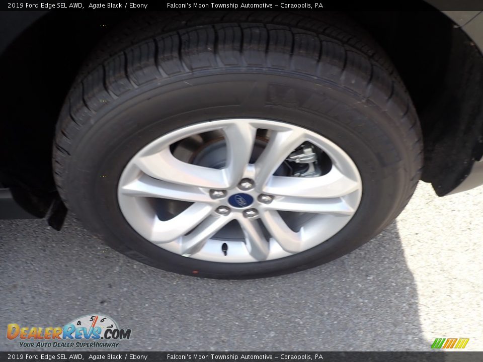 2019 Ford Edge SEL AWD Agate Black / Ebony Photo #7