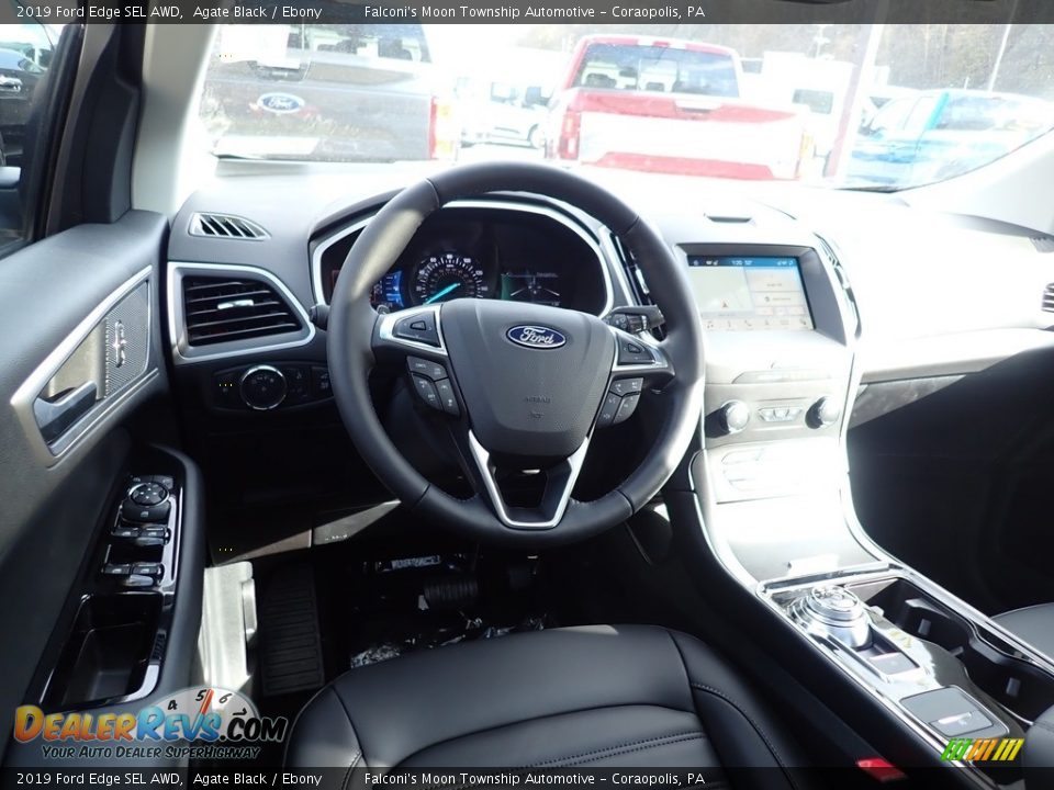 2019 Ford Edge SEL AWD Agate Black / Ebony Photo #9
