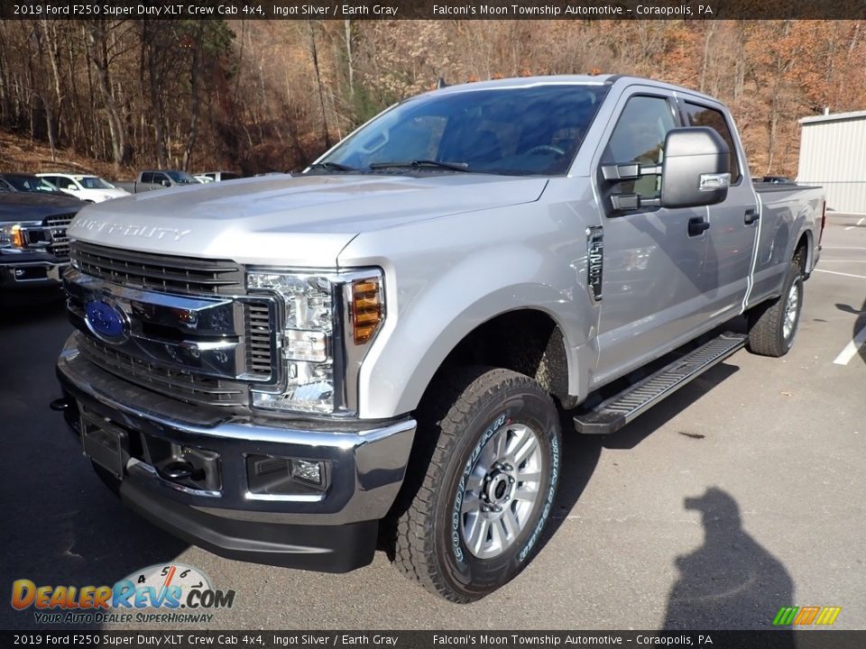 2019 Ford F250 Super Duty XLT Crew Cab 4x4 Ingot Silver / Earth Gray Photo #4