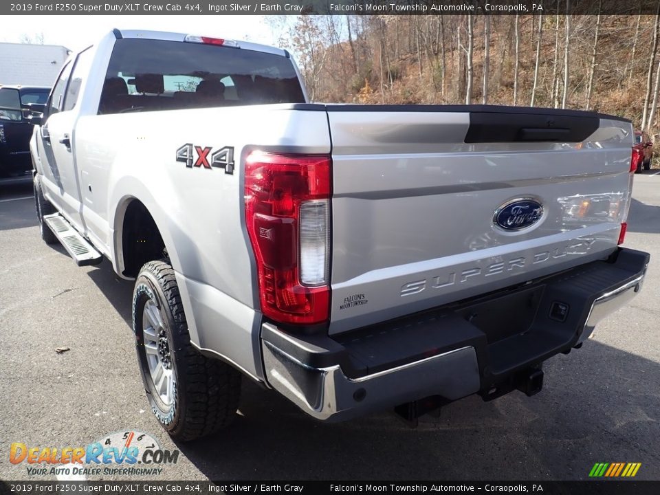 2019 Ford F250 Super Duty XLT Crew Cab 4x4 Ingot Silver / Earth Gray Photo #5