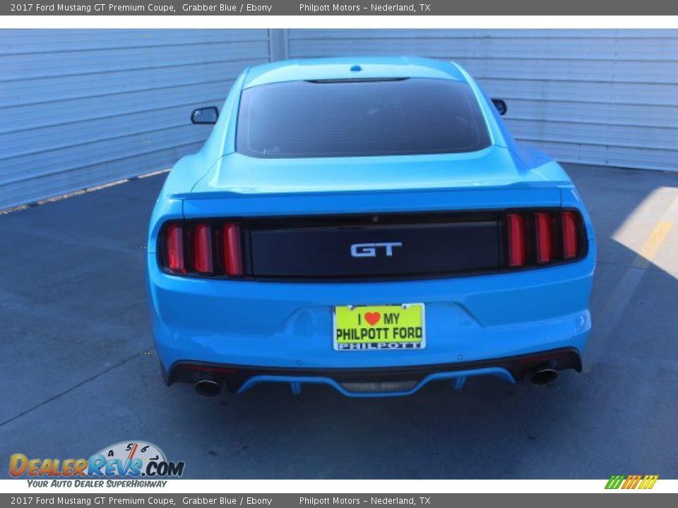 2017 Ford Mustang GT Premium Coupe Grabber Blue / Ebony Photo #8