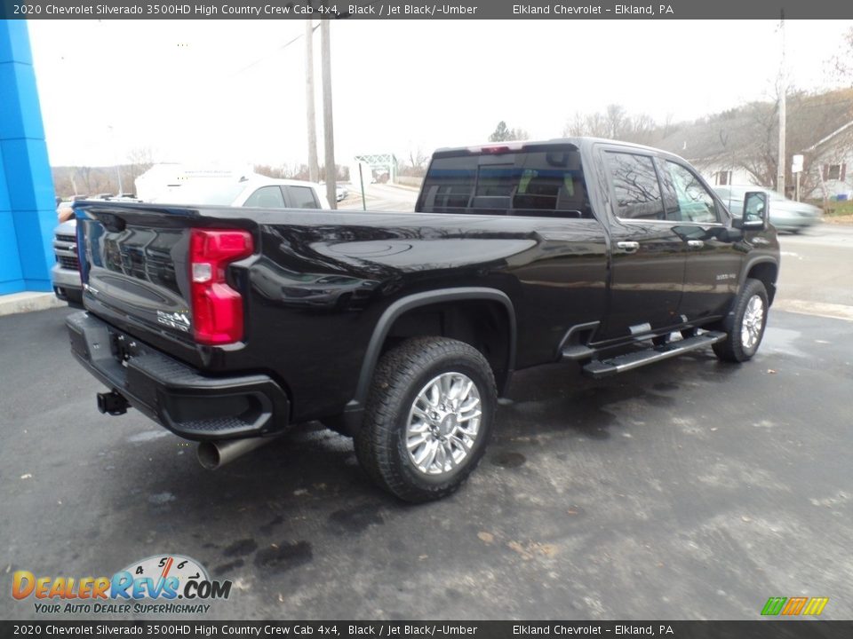 2020 Chevrolet Silverado 3500HD High Country Crew Cab 4x4 Black / Jet Black/­Umber Photo #6