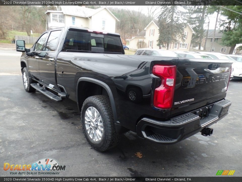 2020 Chevrolet Silverado 3500HD High Country Crew Cab 4x4 Black / Jet Black/­Umber Photo #8