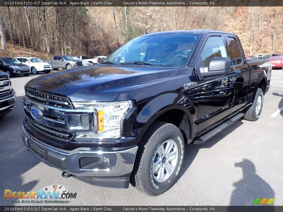 2019 Ford F150 XLT SuperCab 4x4 Agate Black / Earth Gray Photo #5