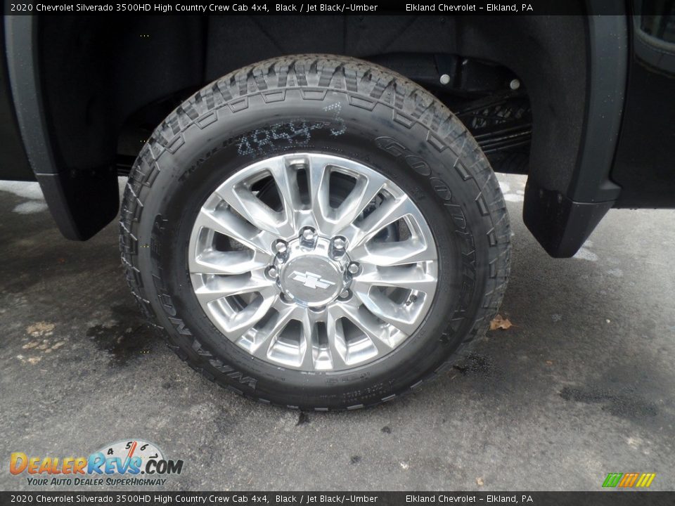 2020 Chevrolet Silverado 3500HD High Country Crew Cab 4x4 Black / Jet Black/­Umber Photo #9