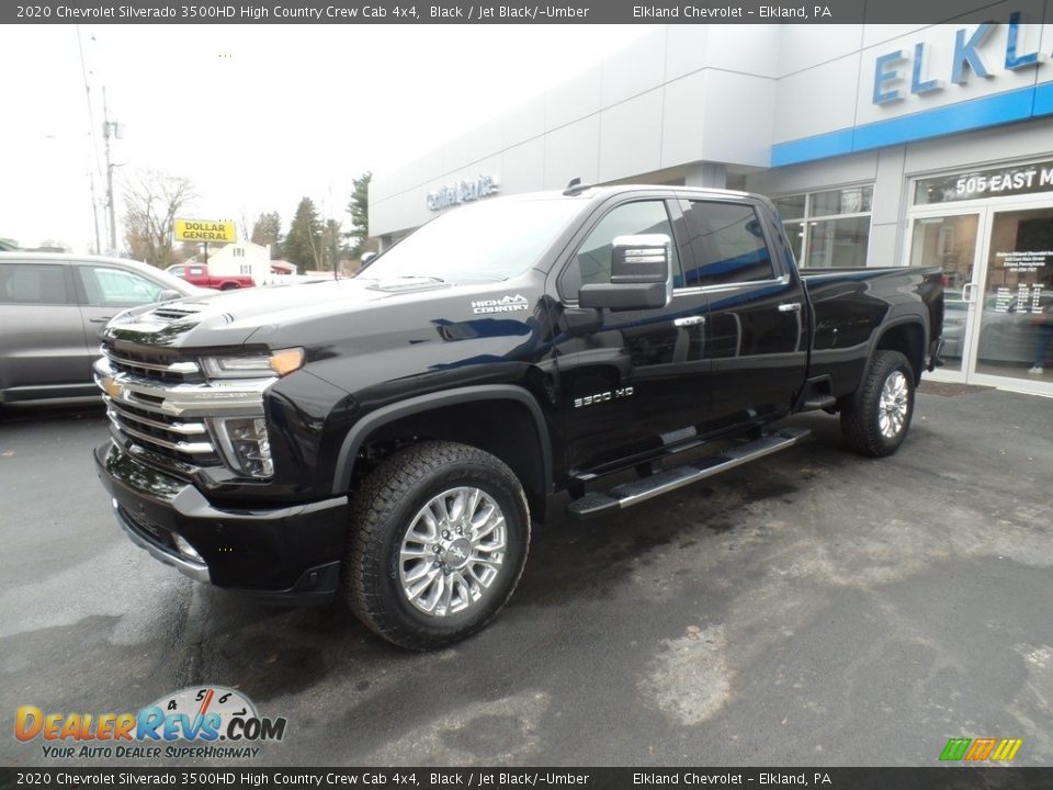 2020 Chevrolet Silverado 3500HD High Country Crew Cab 4x4 Black / Jet Black/­Umber Photo #10